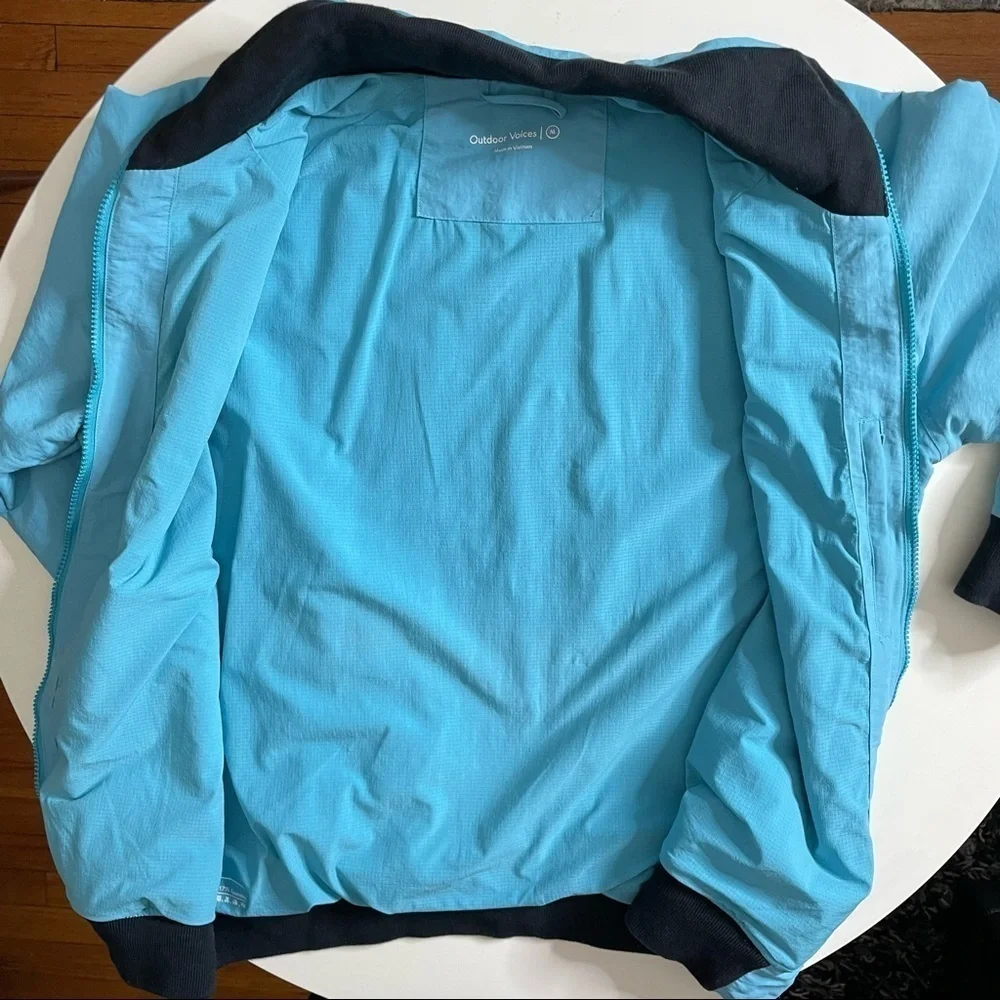 Outdoor Voices Men’s Scout Interstate Bomber Jacket Blue Size Medium
